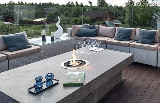 Lareira de Mesa a Bioetanol