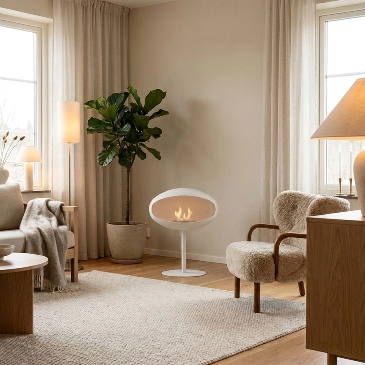 Cocoon Pedestal - Branco