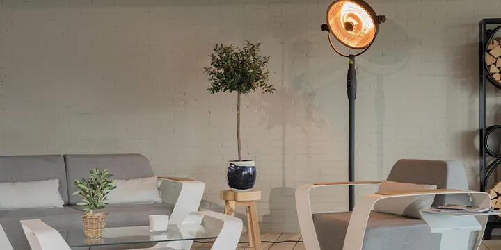 Wall mounted bioethanol fireplaces placed on the wall in modern interior