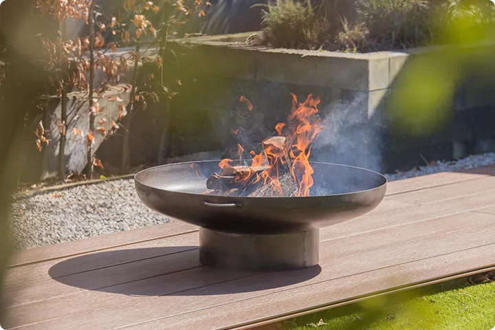 Wall mounted bioethanol fireplaces placed on the wall in modern interior