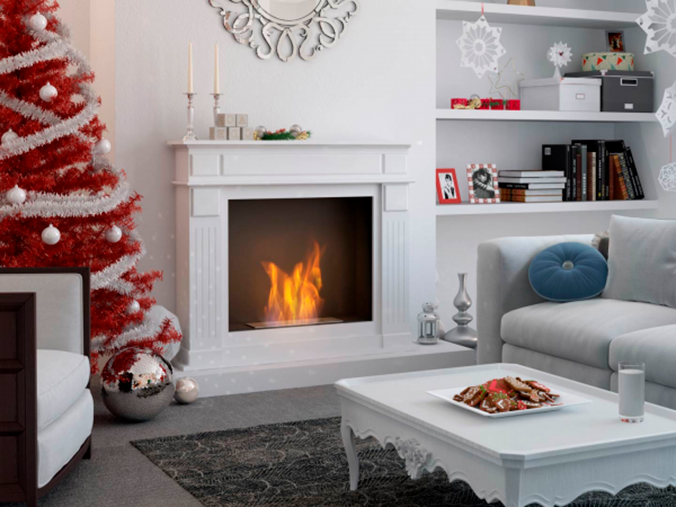 decorate fireplace for christmas mantel bioethanol fireplace with decoration