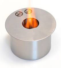 Round bioethanol fire pit table
