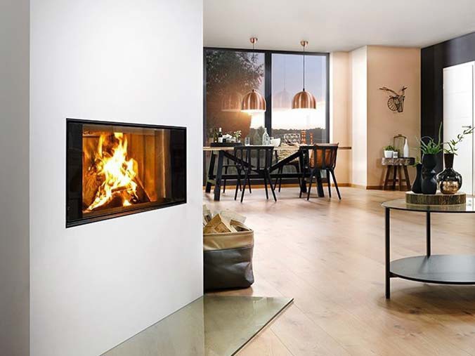 Built in wood stove