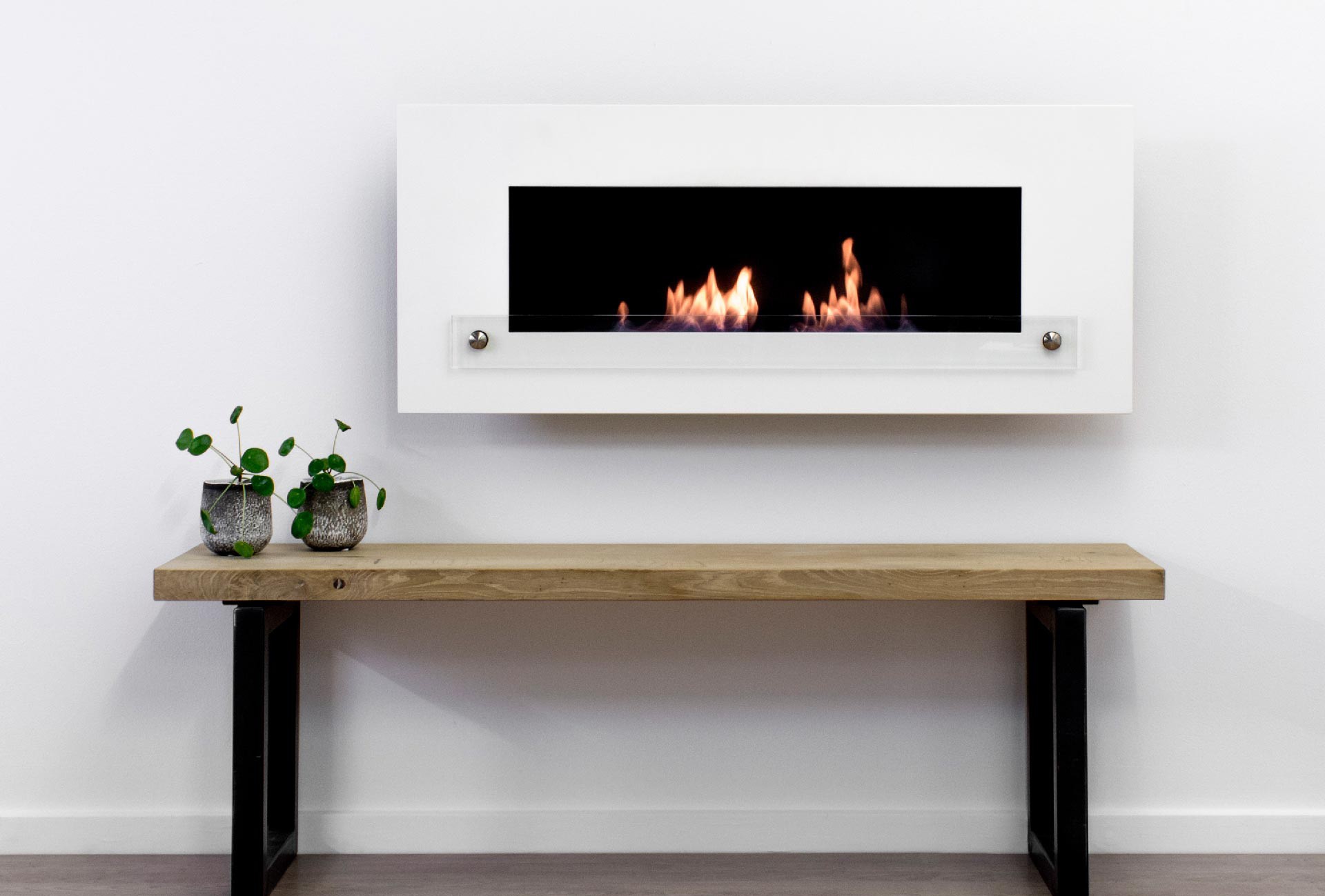 Nordlys Denmark white fireplace