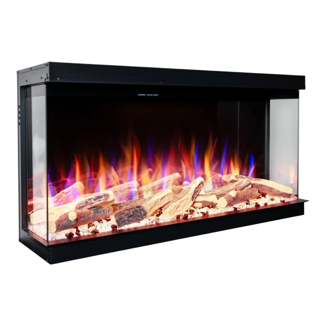 Superb 33 Lareira Elétrica – 5 Cores de Chama, LED Eficientes, Montada na Parede, Controlo Remoto