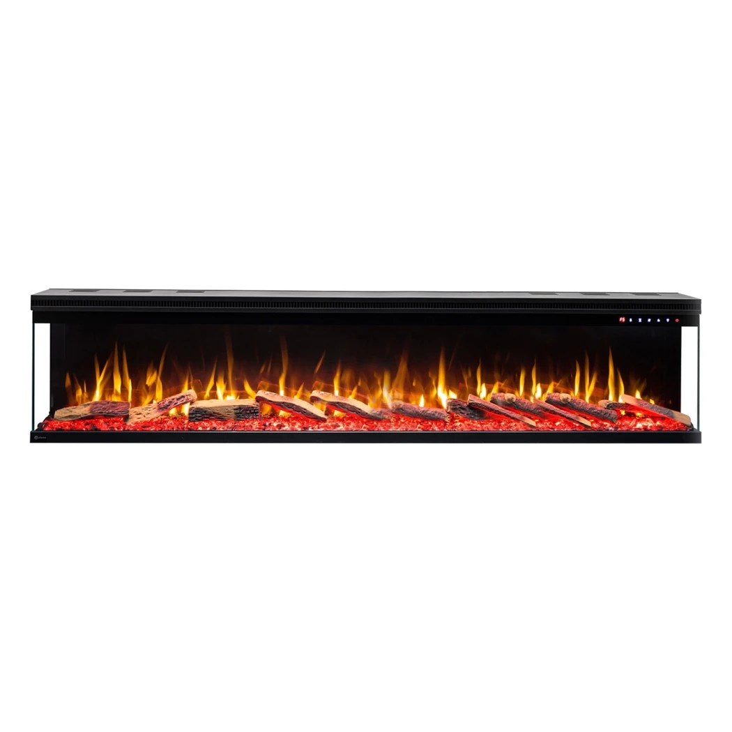 Aflamo Unique 183 cm Lareira Elétrica - de Parede ou Encastrada, Chama LED, 6 Cores, 1.5 kW Potência