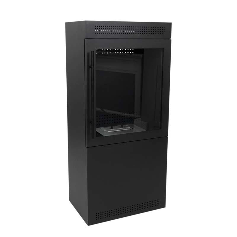ScandiFlames Jackson - Salamandra a Bioetanol em Design Quadrado - Design inspirado em fogões a lenha clássicos - Sem chaminé ou instalação