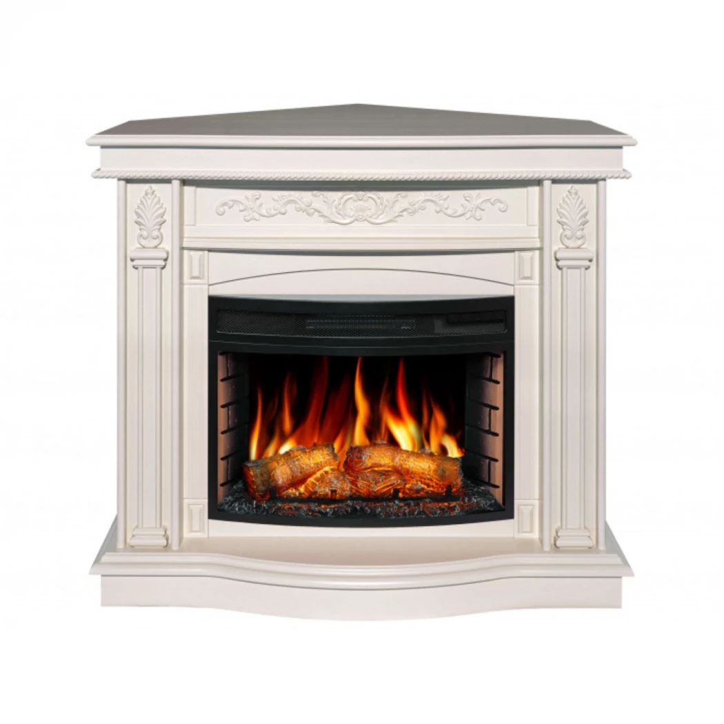 Cardinal ArtiLED 25 Branco | Lareira Elétrica Independente - ArtiFlame - com Efeito de Chama e Iluminação LED