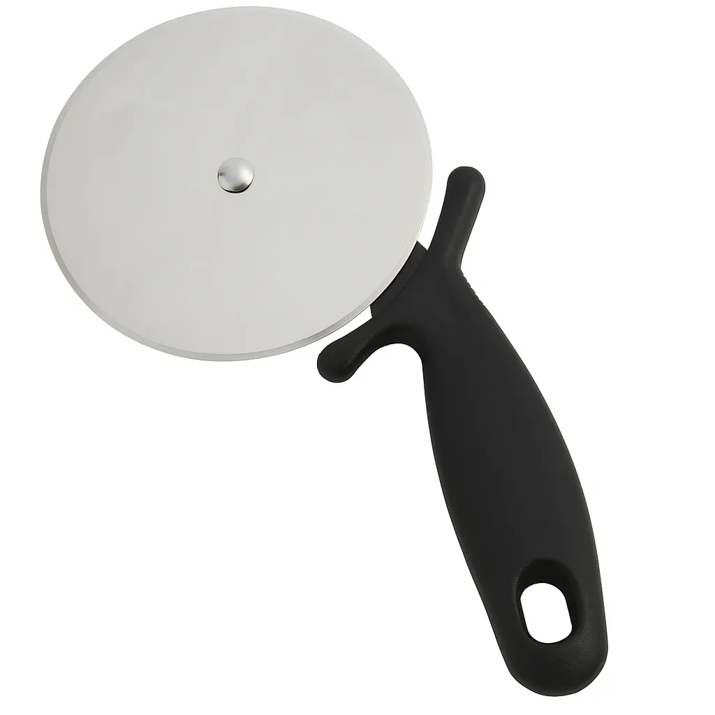 ScandiCrust SpinCut Cortador de Pizza – Lâmina de Aço Inoxidável 10 cm com Cabo Ergonómico