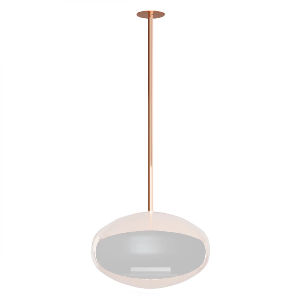 Suporte de Teto e Varão em Cobre Polido - Cocoon Fires