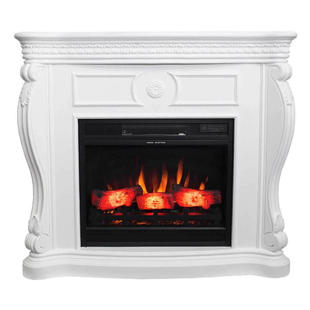 Lareira Elétrica Lex – Efeito de Chama de Fogueira, 2,0 kW, LED de Baixo Consumo, Cereja
