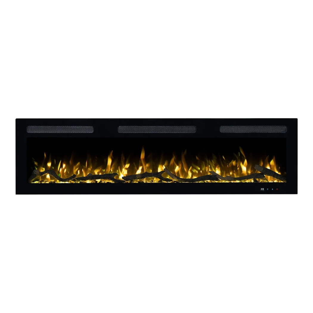 Monarch – Lareira Elétrica - Emotion Flame - 127 cm de largura - Montada na Parede - Independente - de Encastrar
