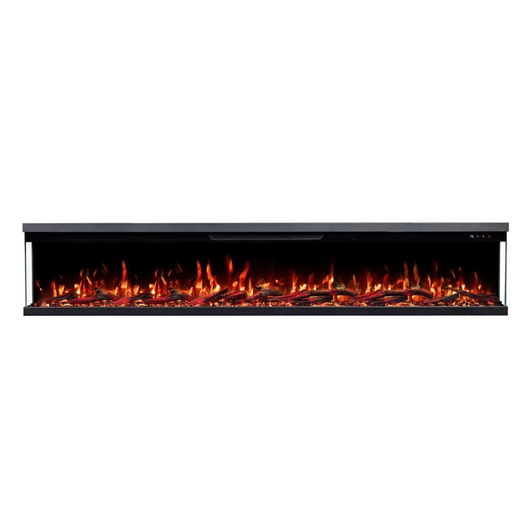 Unity – Lareira Elétrica 183 - Emotion Flame - 3 Lados - Vidro Panorâmico - Chamas LED