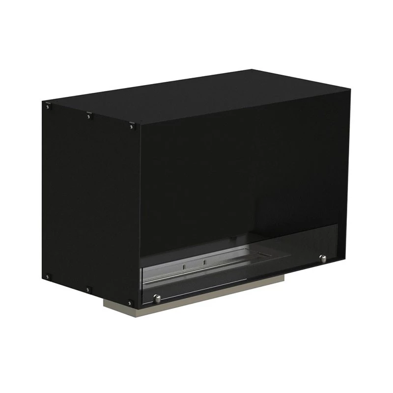 Foco One 800 - Lareira a bioetanol embutida de um lado - Personalize de acordo com suas necessidades com queimador manual ou automático