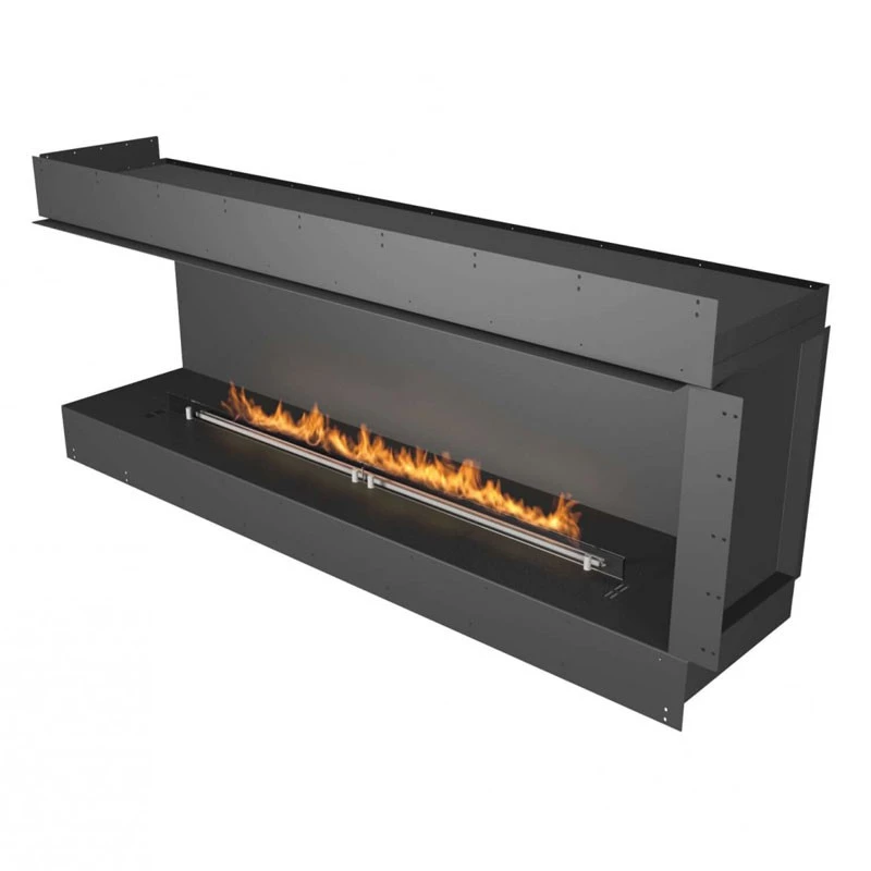 Lareira de Bioetanol Embutida Planika Forma 1800 de Canto Esquerdo - Comprimento: 193 cm - Planika Fires - FLA4 - Lareira Automática de Bioetanol com 