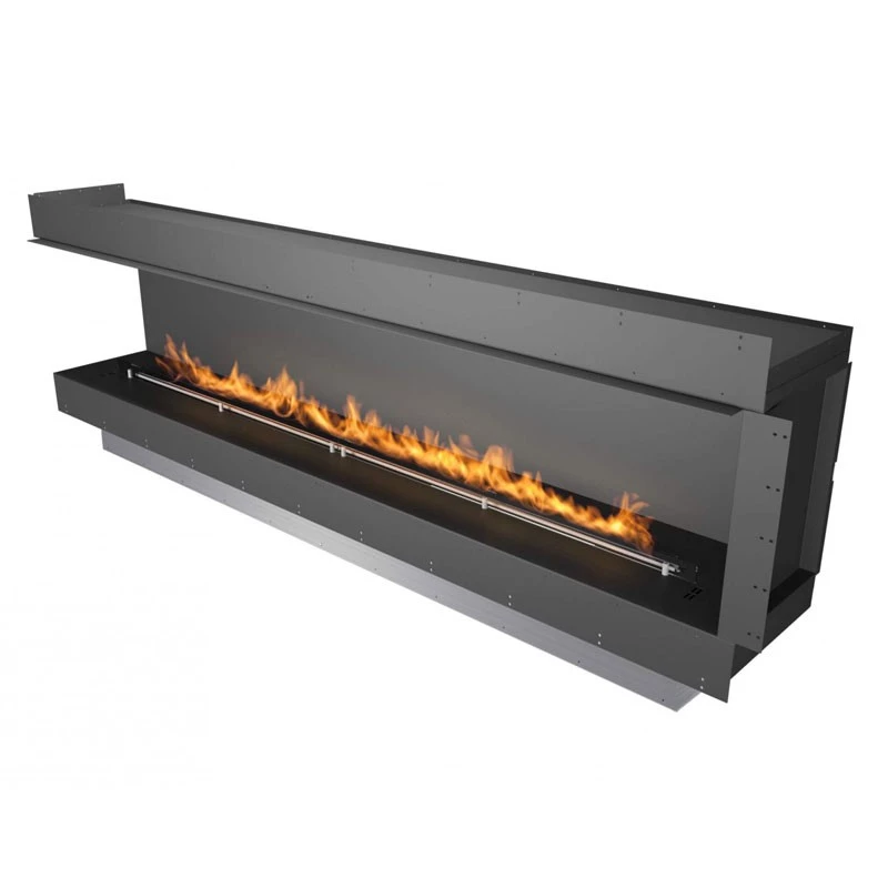Lareira de Bioetanol Embutida Planika Forma 2700 de Canto Esquerdo - Comprimento: 280 cm - Planika Fires - FLA4 - Lareira Automática de Bioetanol com 