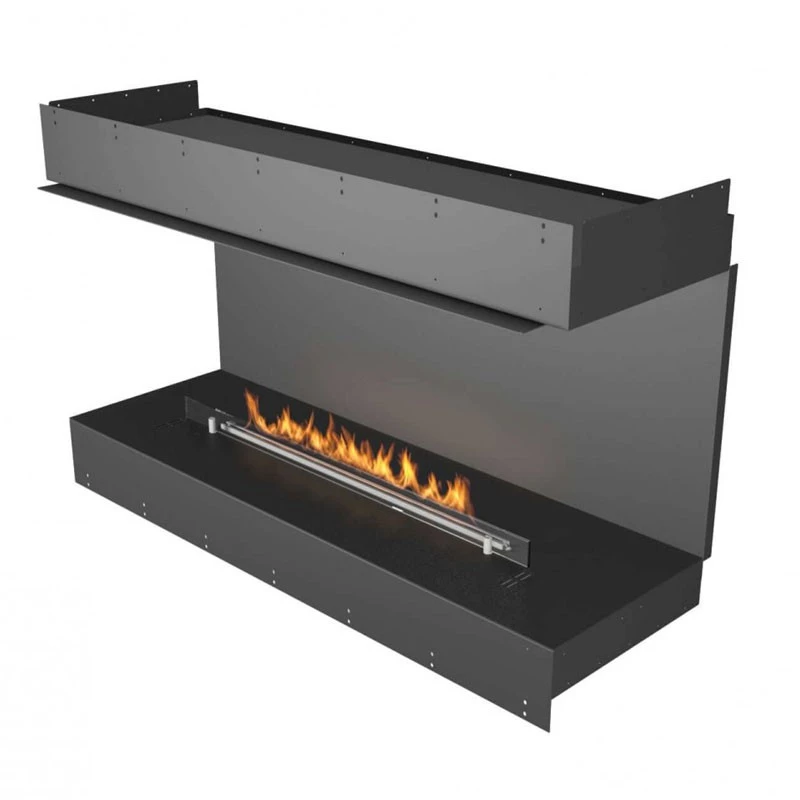 Lareira a Bioetanol Planika Forma 1200 de 3 Lados - Planika Fires - Lareira embutida - FLA4 - Lareira a Bioetanol Automática com Comando à Distância -