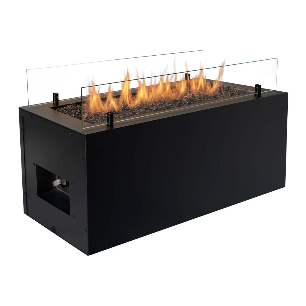 Planika Fires - Rio Lareira a Gás Exterior com chama longa - Ponto focal no jardim ou terraço - Até 10 kW de potência de aquecimento - Gás de botija 