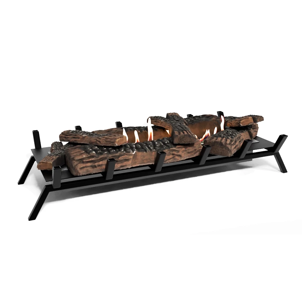Queimador de Bioetanol com Troncos Decorativos - 80 cm