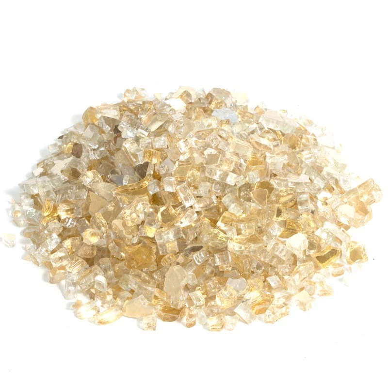 Pedras Decorativas - Vidro Dourado