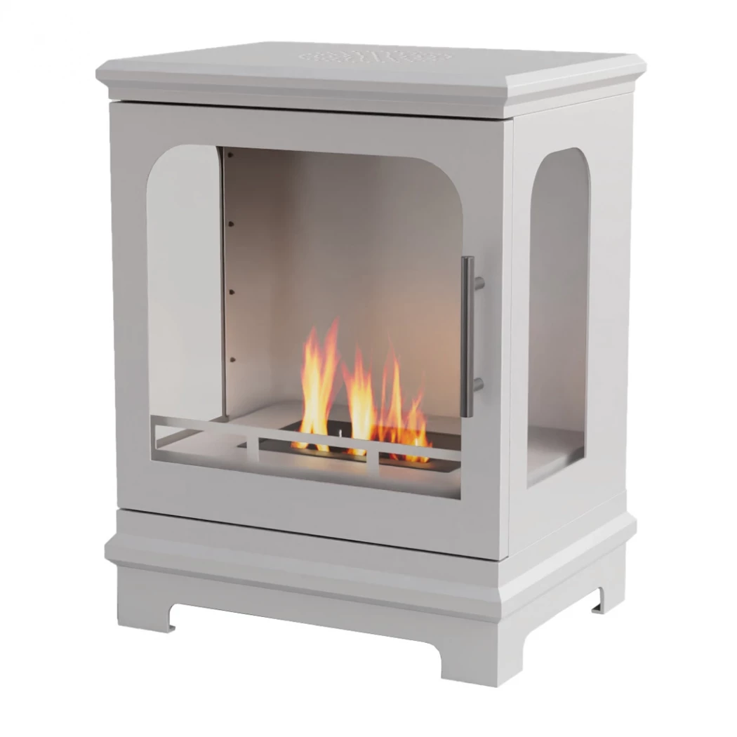 ScandiFlames Honolulu Branco - Lareira de Bioetanol Independente - 5 horas de tempo de queima - 1,6 kW de efeito de calor