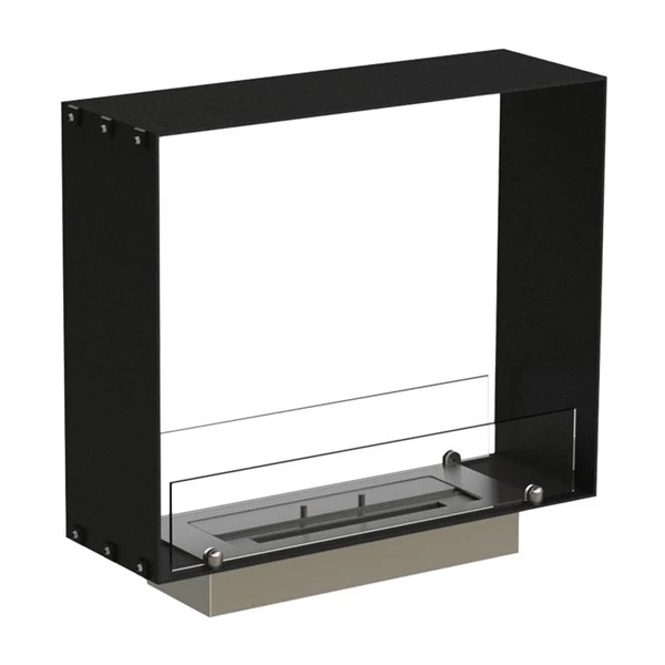 Foco Two 600 Slim - Lareira a bioetanol embutida em túnel - profundidade de 20 cm - até 7,5 horas de tempo de queima