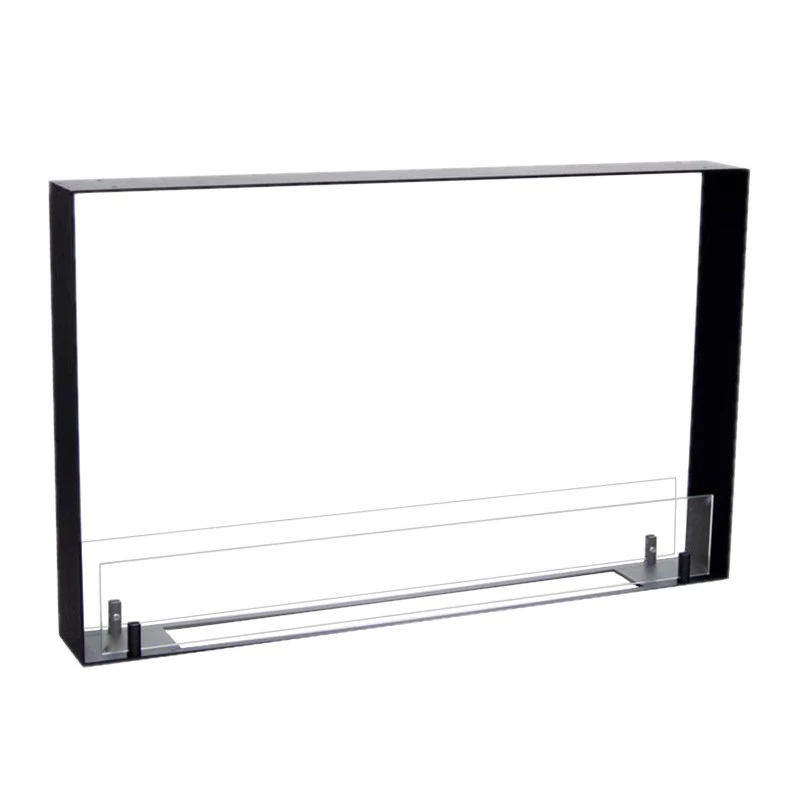 Foco Two 800 Ultra Slim - Lareira a Bioetanol Embutida - Lareira de 2 Lados - Profundidade de 10 cm - Até 7 Horas de Chamas com um Reenchimento