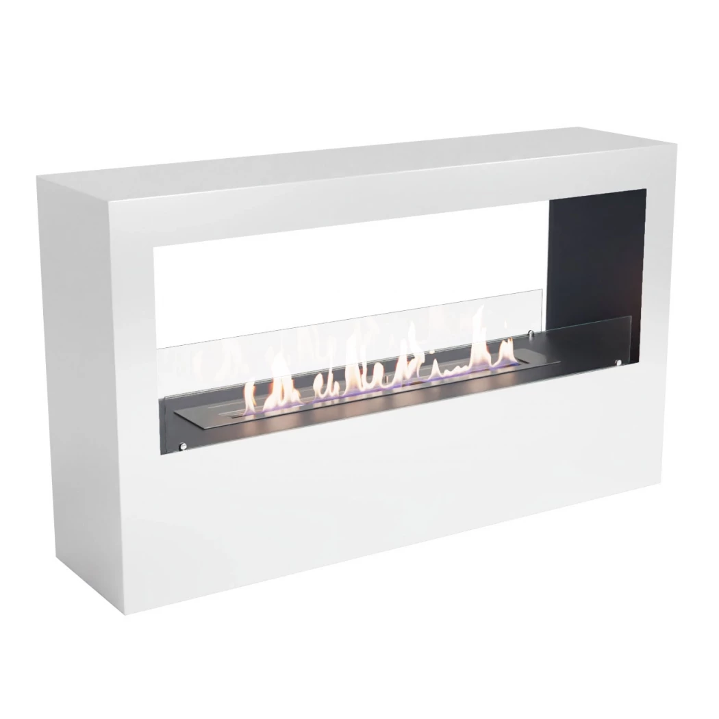 Lareira a bioetanol independente grande e transparente de 120 cm - ScandiFlames - sem instalação