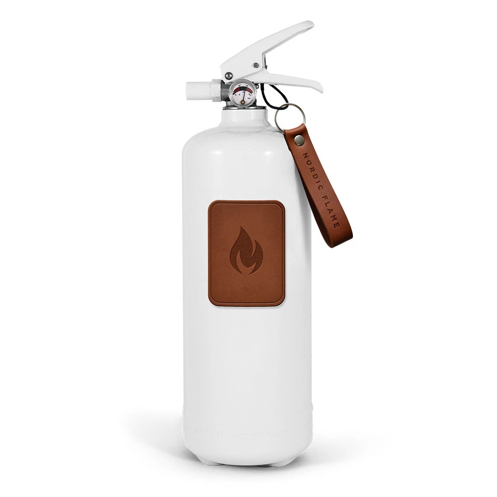 Extintor Branco 2 kg - Couro Escuro