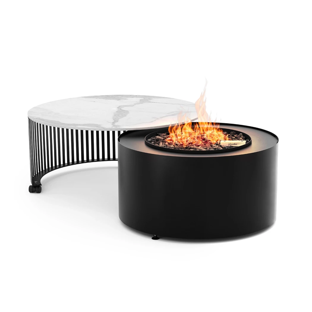 Pivot Lareira Gás com Mesa