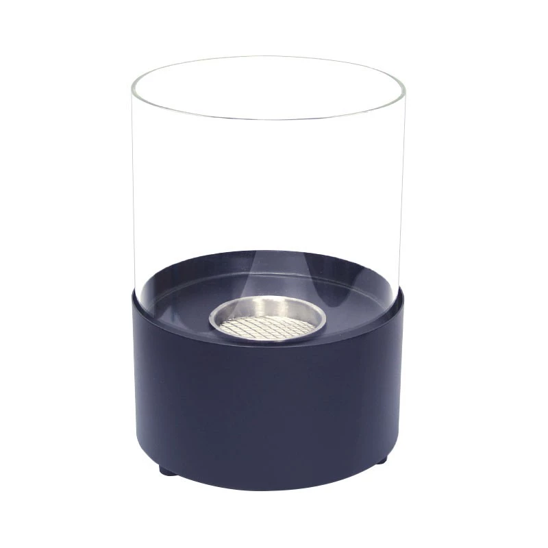 ScandiFlames - Lareira de Mesa com Vidro de Segurança Preto - Moderna e Elegante