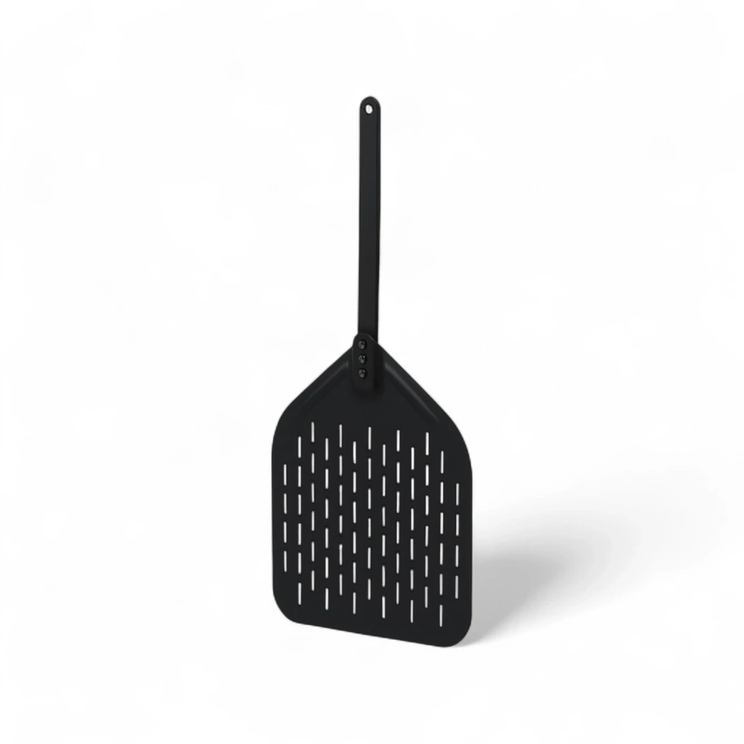 ScandiCrust PeelPro 30 Preto Alumínio Pá de Pizza – Cabeça Perfurada de 30 cm com Cabo Removível