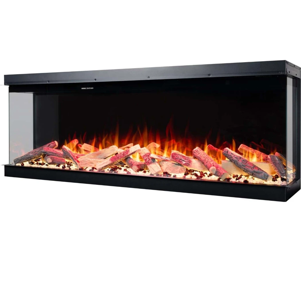 Aflamo Superb 50 Lareira Elétrica de Encastrar 127 cm – Chamas 3 Lados & 1,5 kW Aquecimento