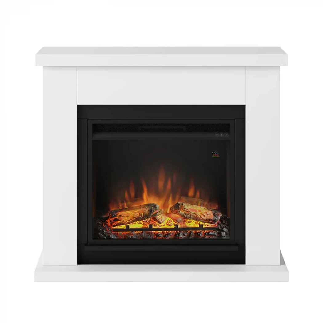 TAGU Frode Lareira Elétrica – Design Independente Branco, Inserto PowerFlame 1 ou 2