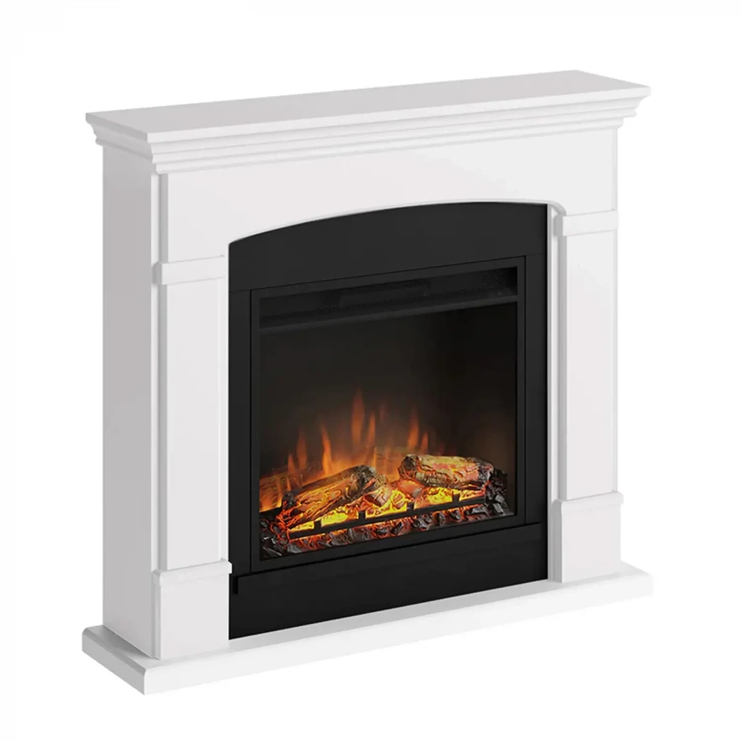 Lareira Elétrica TAGU Larsen – Aquecedor Independente Branco, Inserção PowerFlame 1 ou 2