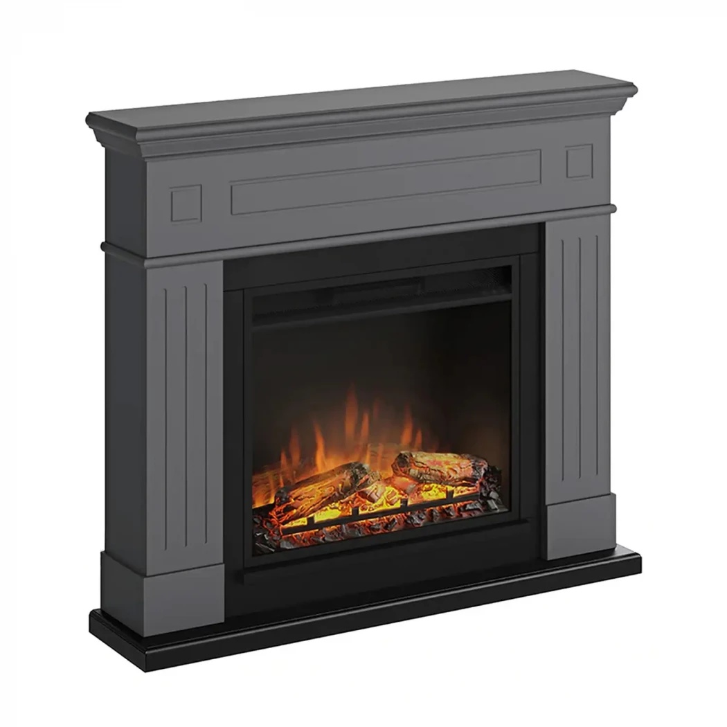 Larsen Lareira Elétrica TAGU – Lareira Independente Cinza, Inserto PowerFlame 1 ou 2
