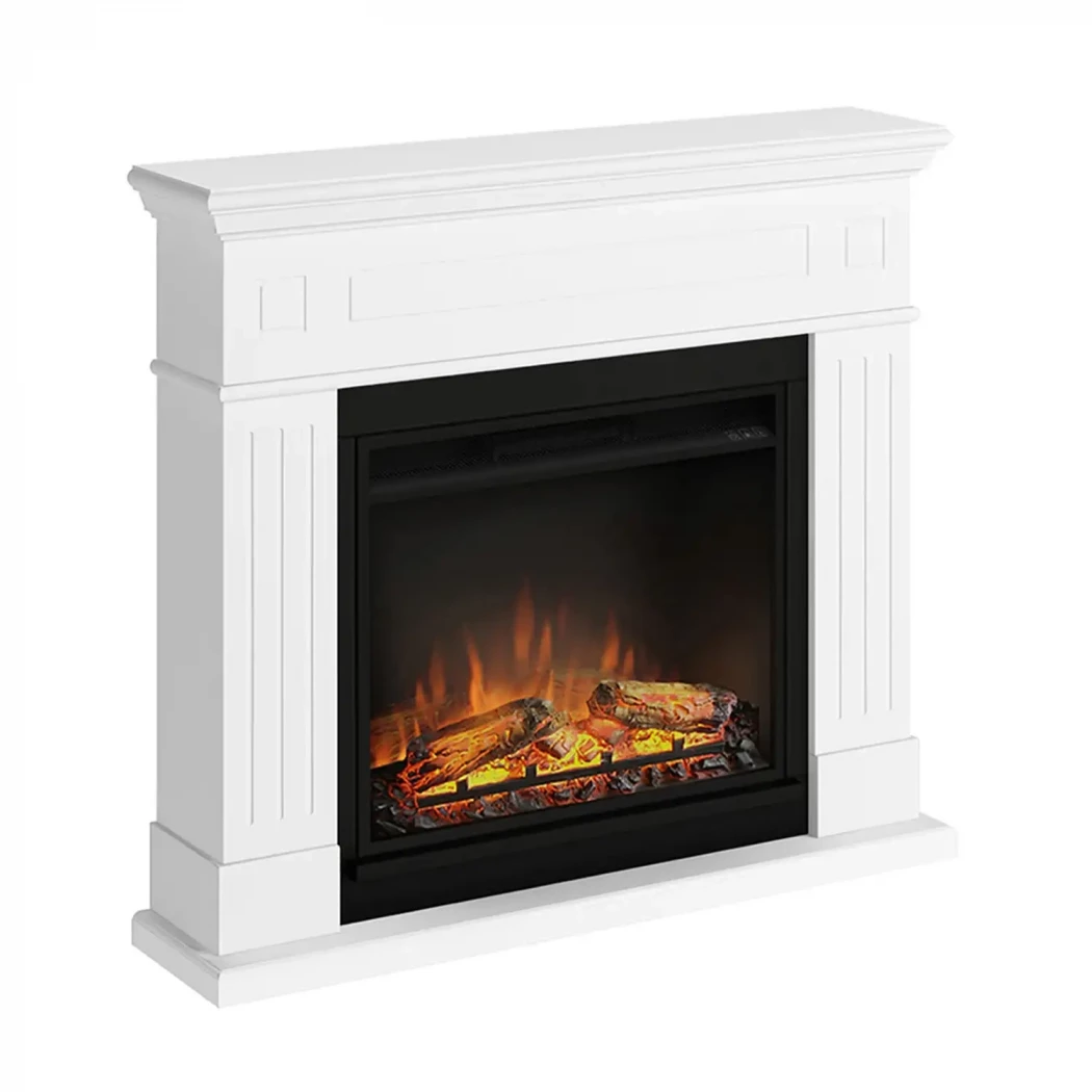 Lareira Elétrica TAGU Larsen – Aquecedor Independente Branco, Inserto PowerFlame 1 ou 2