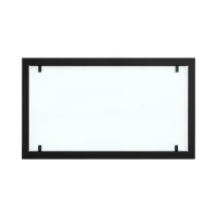 Moldura de aço preta com vidro completo para lareiras de bioetanol Foco Two 1000.