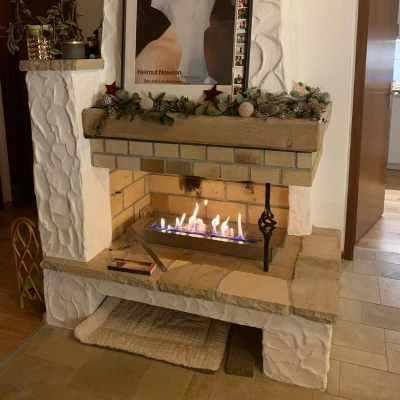 Superior - Queimador de Bioetanol - 4L - 6,5 horas de queima Superior - Queimador de Bioetanol - 4L - 80cm