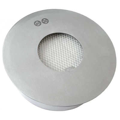 Queimador de bioetanol redondo em aço inoxidável