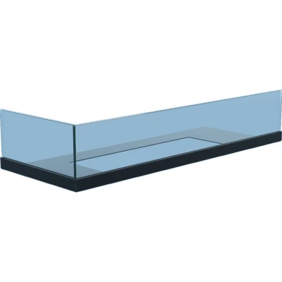 Vidro para Lareira de Canto - 60 cm Esquerda