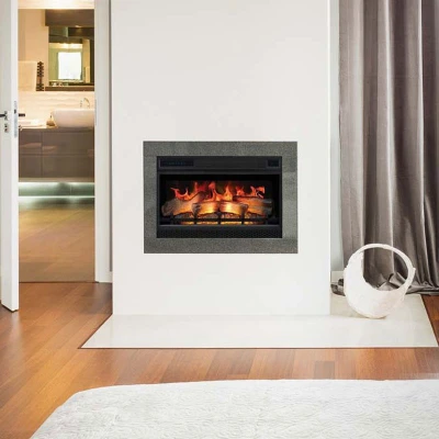 Lareira elétrica LED 3D - 60 cm Lareira Elétrica Encastrada em 3D com LED
