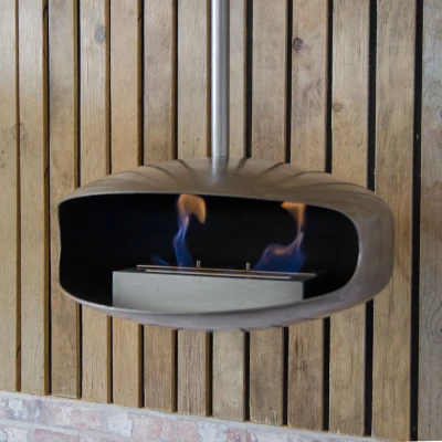 UFO-50 Lareira a Bioetanol Suspensa no Tecto - Aço