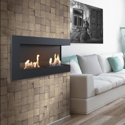 Lareira de Canto 120 cm - Direito