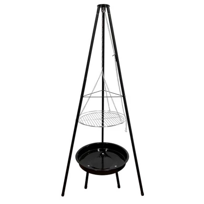 Tripé com Grelha e Recipiente Tripé com Grelha e Recipiente