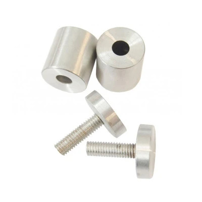 Suportes Redondos para Vidro de Segurança - Aço