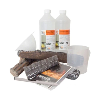 Pacote de decorações para lareira a bioetanol Pacote de decorações para lareira a bioetanol