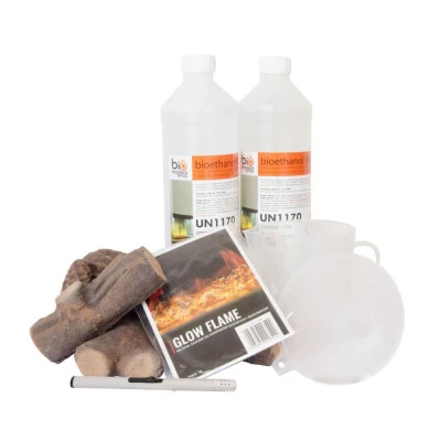 Pacote de decorações para lareira a bioetano Pacote de decorações para lareira a bioetano