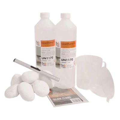 Pacote de decorações para lareira a bioetanol Pacote de decorações para lareira a bioetanol