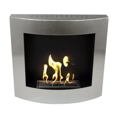 Lareira a  Bioetanol de Parede em Aço inoxidável Lareira a  Bioetanol de Parede em Aço inoxidável